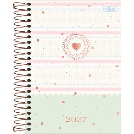 Agenda Espiral 2027 Diária Soho 12,9x18,7cm