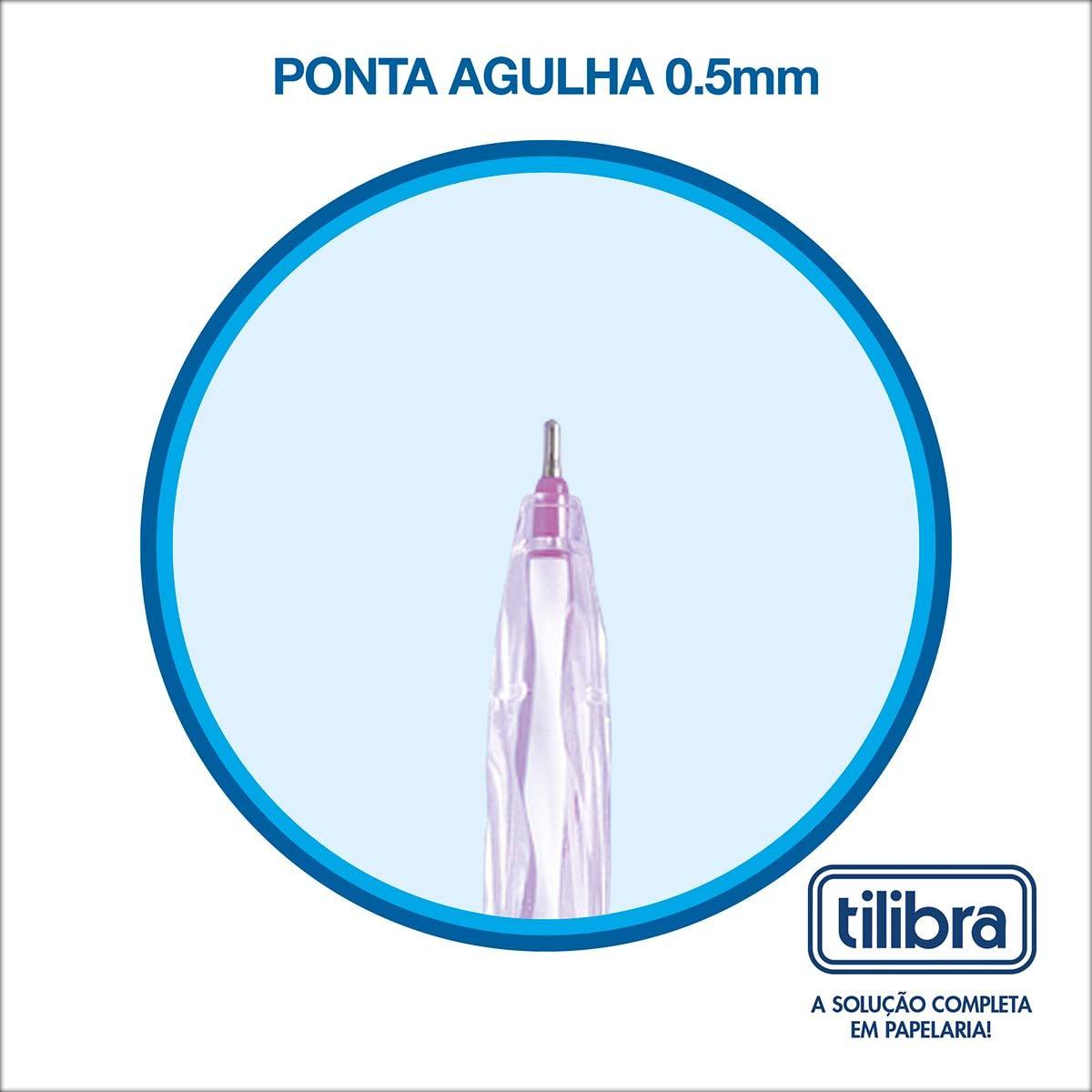 Caneta Esferográfica Spin 0.5mm Roxa Tilibra