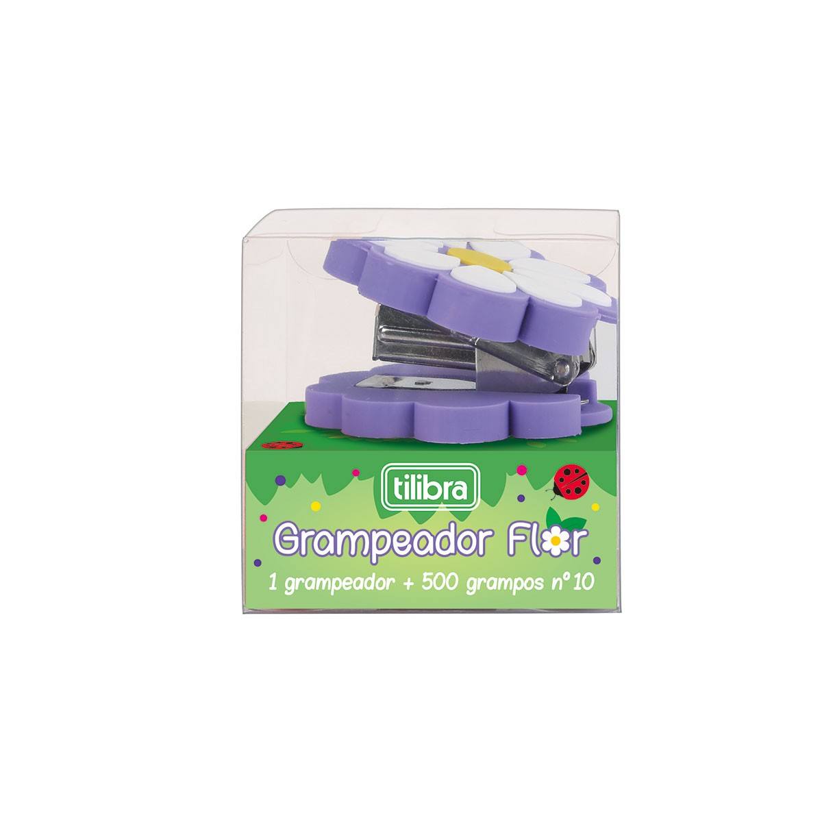 Grampeador Flor 10 Folhas com Grampo