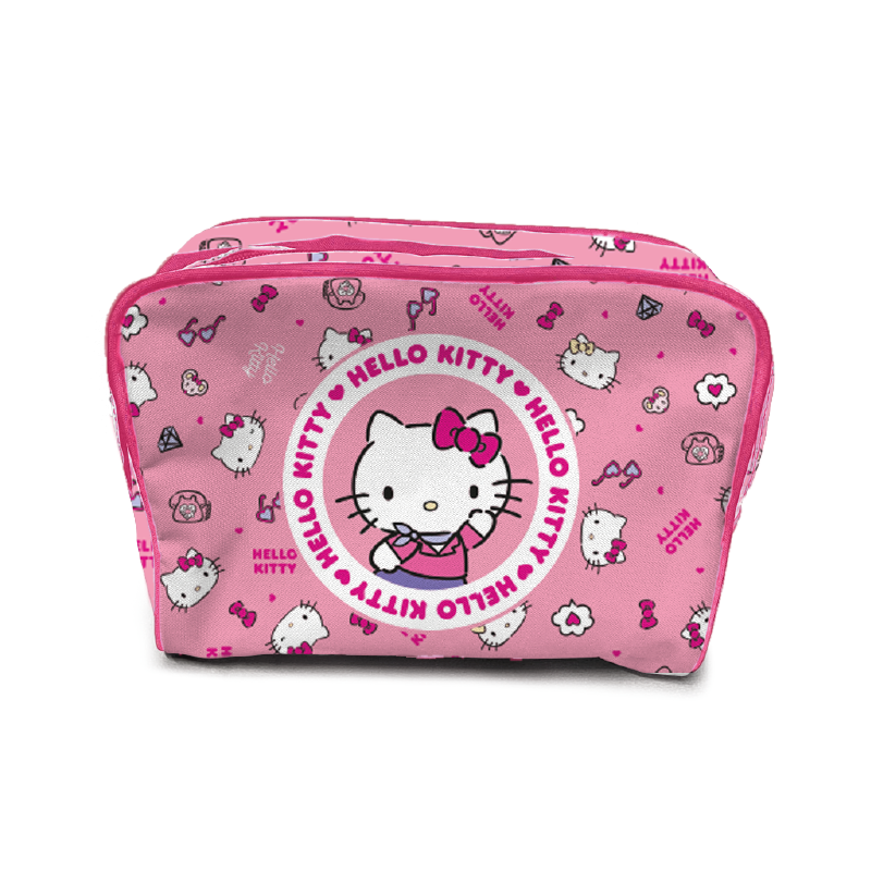 Estojo/Necessaire Rosa Hello Kitty 20x11cm