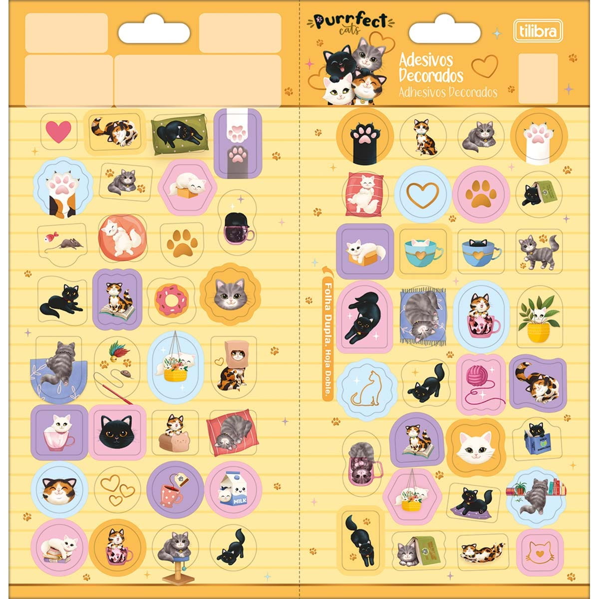 Adesivo Decorado Duplo Purrfect Cats