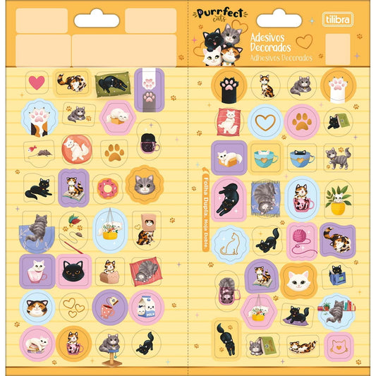 Adesivo Decorado Duplo Purrfect Cats