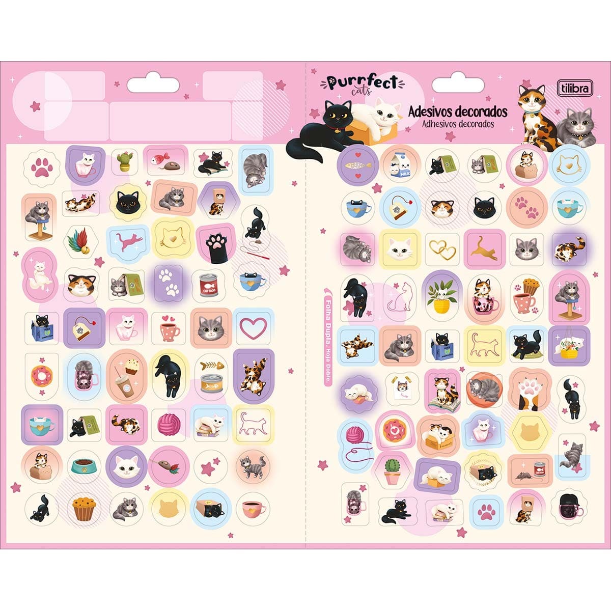 Adesivo Decorado Duplo Purrfect Cats