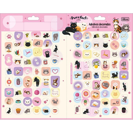 Adesivo Decorado Duplo Purrfect Cats