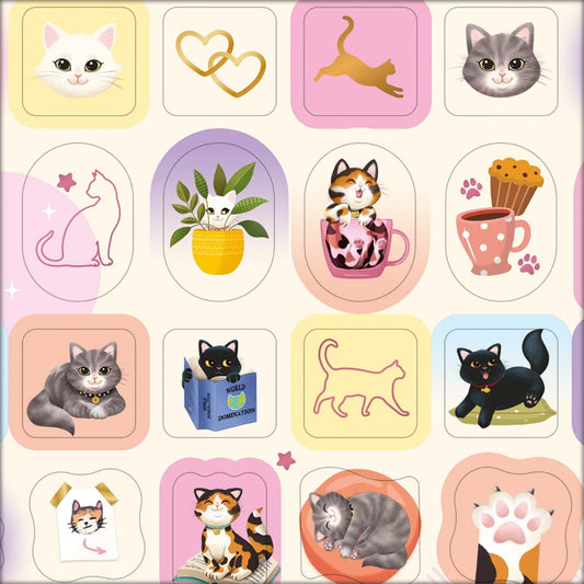 Adesivo Decorado Duplo Purrfect Cats
