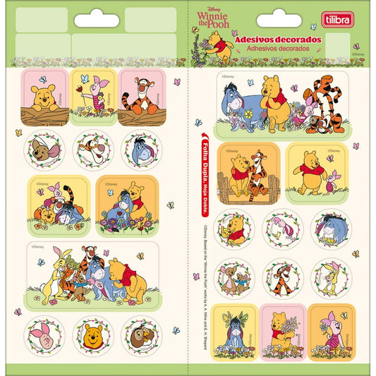Adesivo Decorado Duplo Ursinho Pooh Tilibra