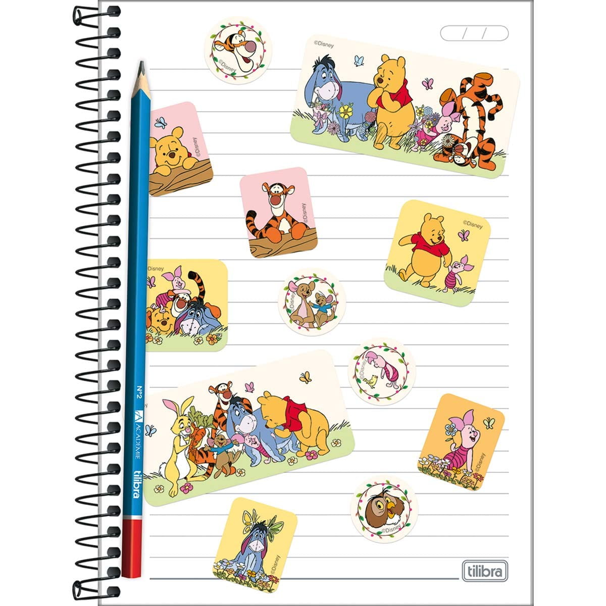 Adesivo Decorado Duplo Ursinho Pooh Tilibra