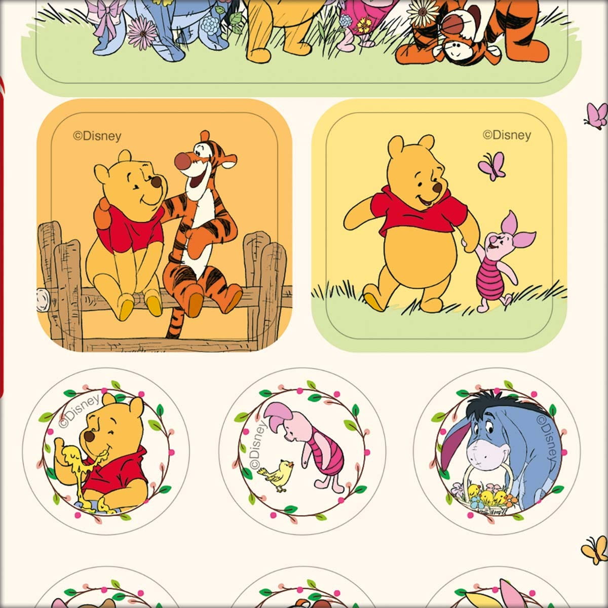 Adesivo Decorado Duplo Ursinho Pooh Tilibra