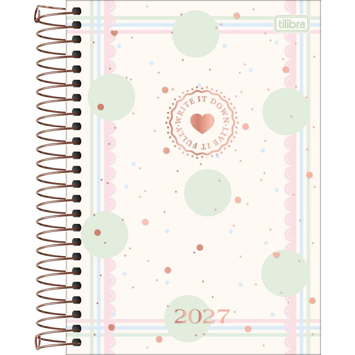 Agenda Espiral 2027 Diária Soho 12,9x18,7cm