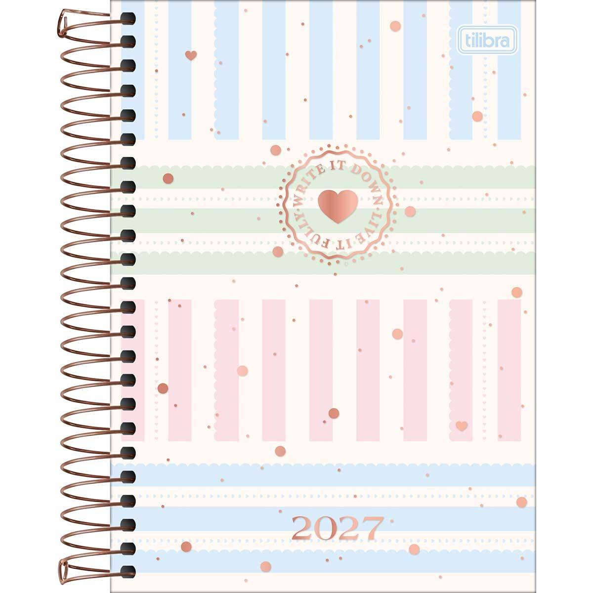Agenda Espiral 2027 Diária Soho 12,9x18,7cm