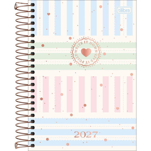 Agenda Espiral 2027 Diária Soho 12,9x18,7cm
