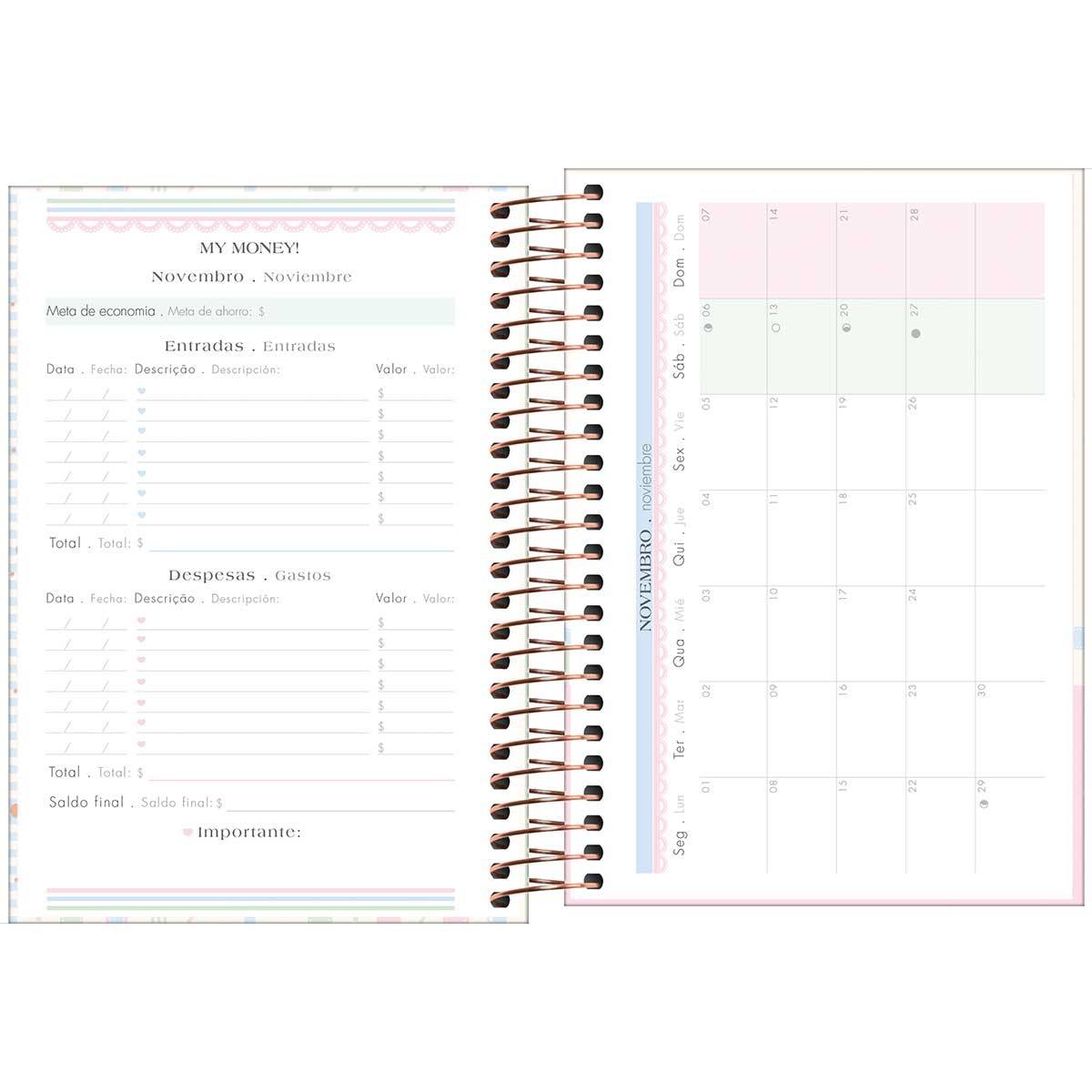 Agenda Espiral 2027 Diária Soho 12,9x18,7cm