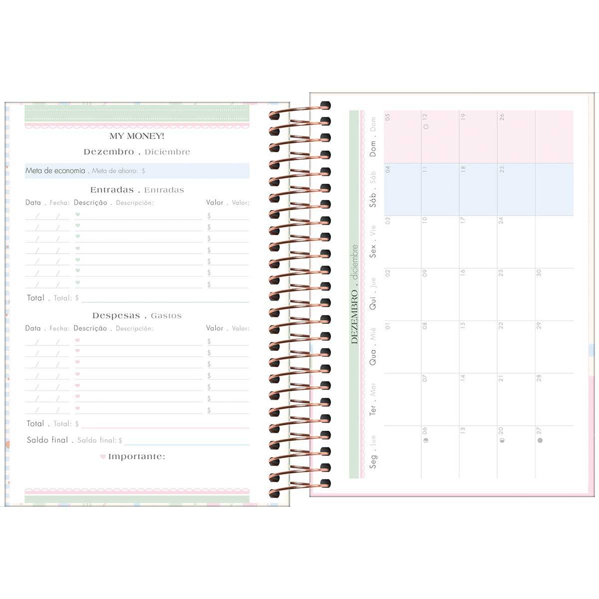Agenda Espiral 2027 Diária Soho 12,9x18,7cm