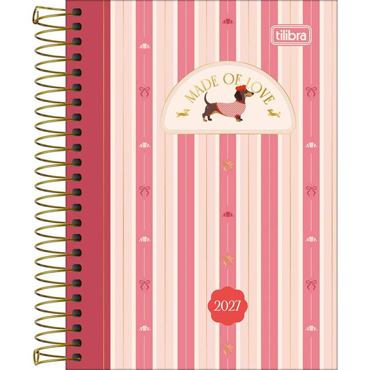 Agenda Espiral Diária Brownie 2027 11x15cm