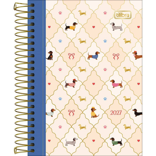Agenda Espiral Diária Brownie 2027 11x15cm