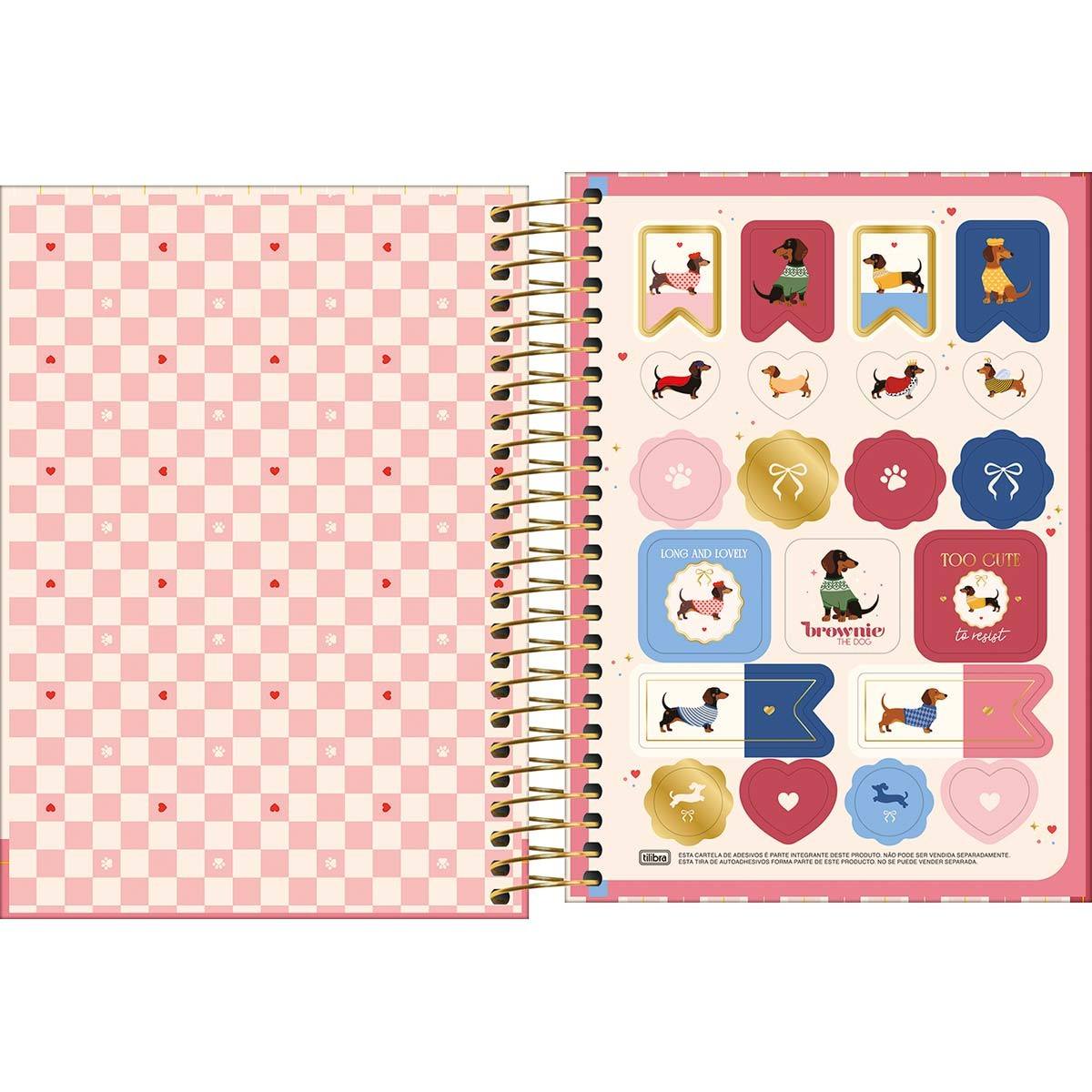 Agenda Espiral Diária Brownie 2027 11x15cm