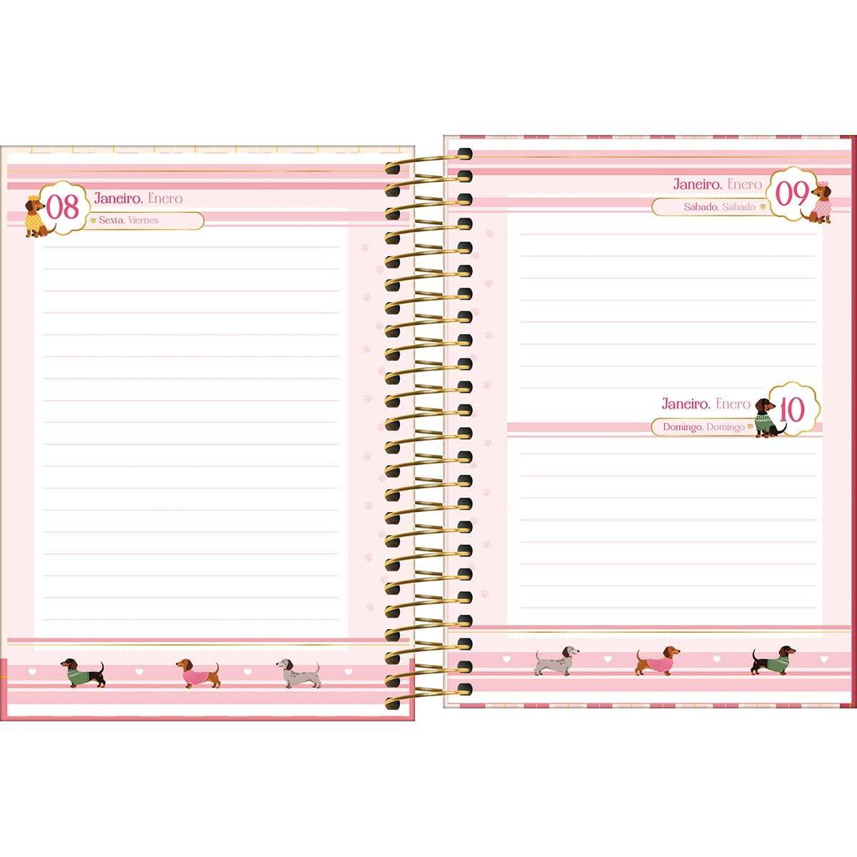 Agenda Espiral Diária Brownie 2027 11x15cm