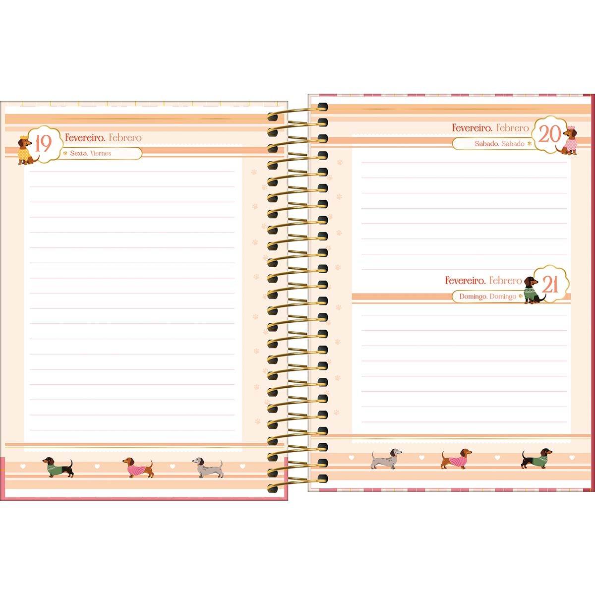 Agenda Espiral Diária Brownie 2027 11x15cm
