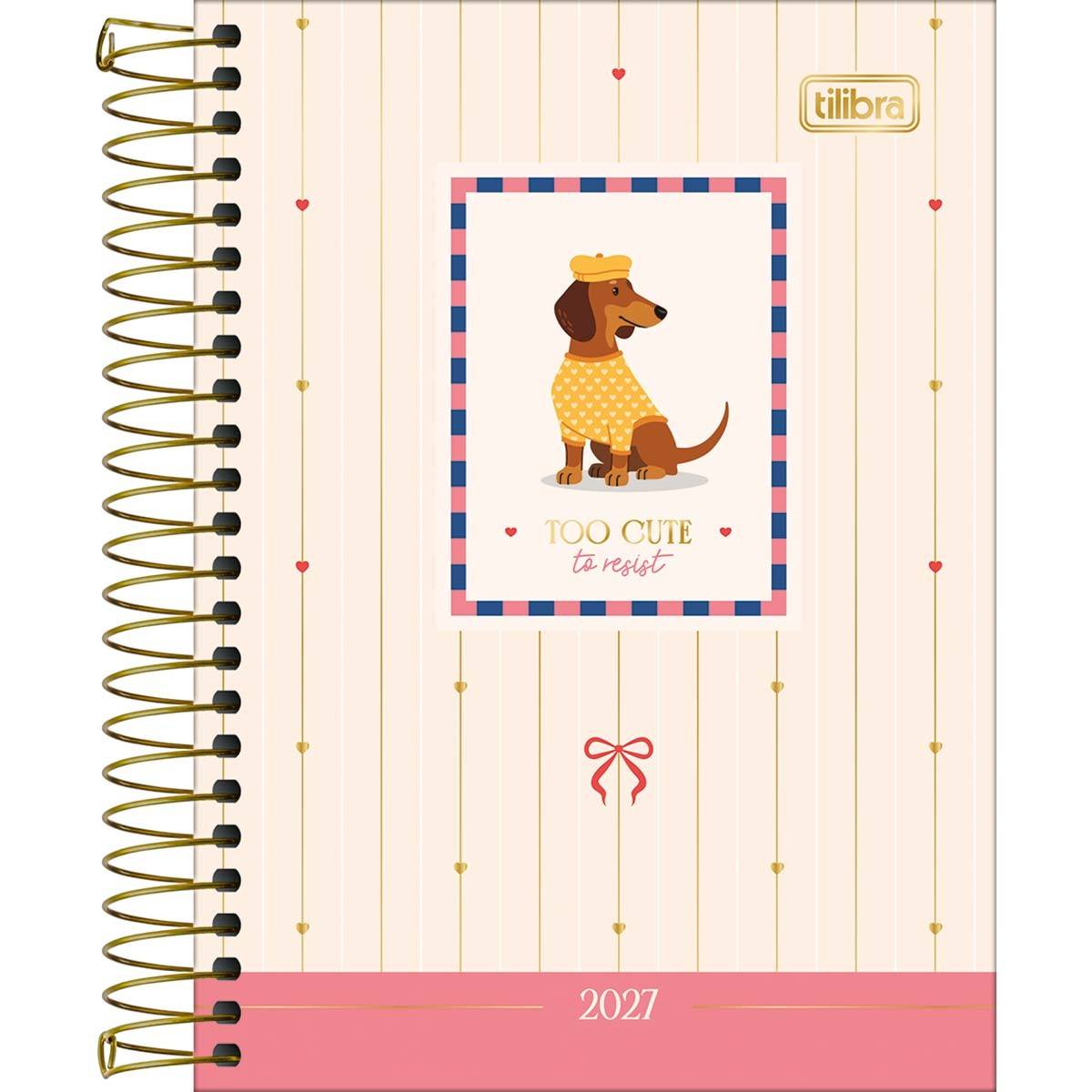 Agenda Espiral Diária Brownie 2027 11x15cm