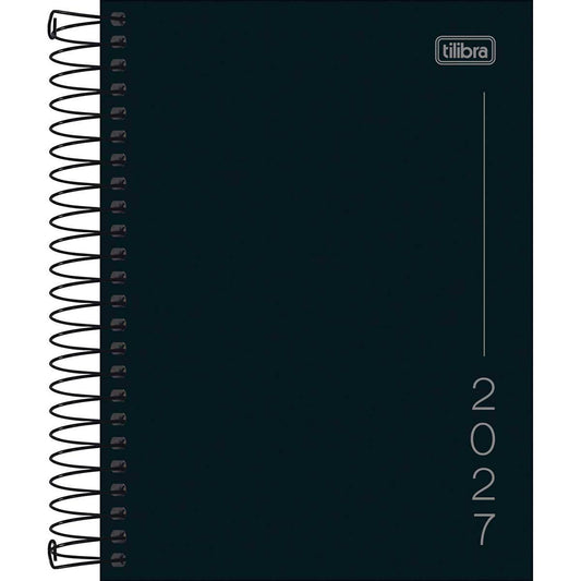 Agenda Espiral Diária Pepper 2027 Tilibra 11x16cm