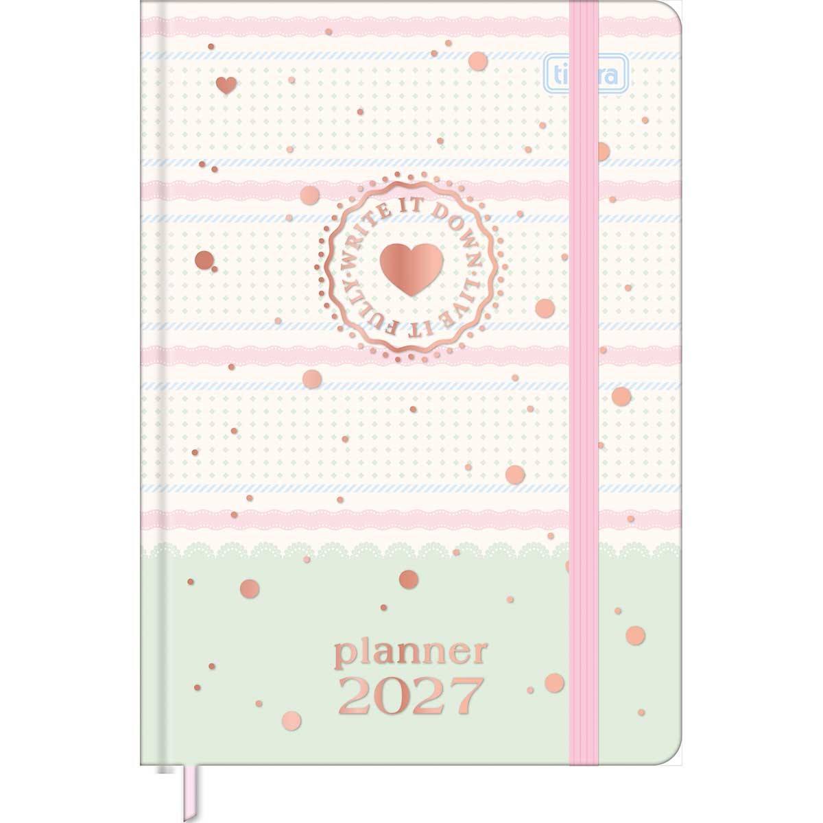 Agenda Planner Costurada Soho 2027 10x14,8cm