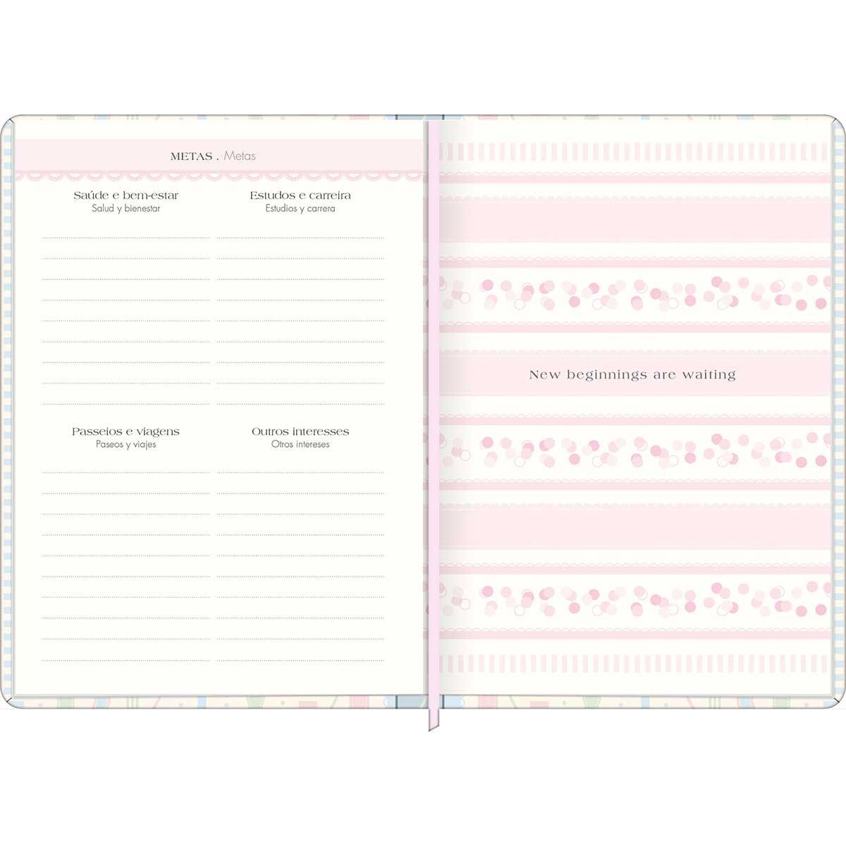 Agenda Planner Costurada Soho 2027 10x14,8cm