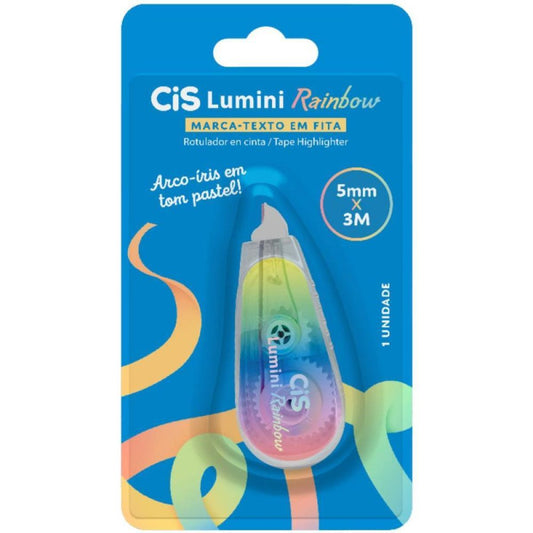 Blister Marca-Texto em Fita Lumini Rainbow CiS
