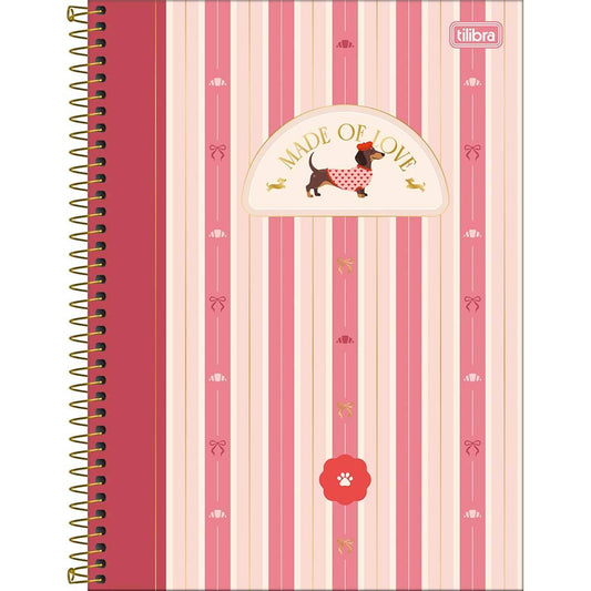 Caderno Espiral Capa Dura Universitário 1 Matéria Brownie 80 Folhas