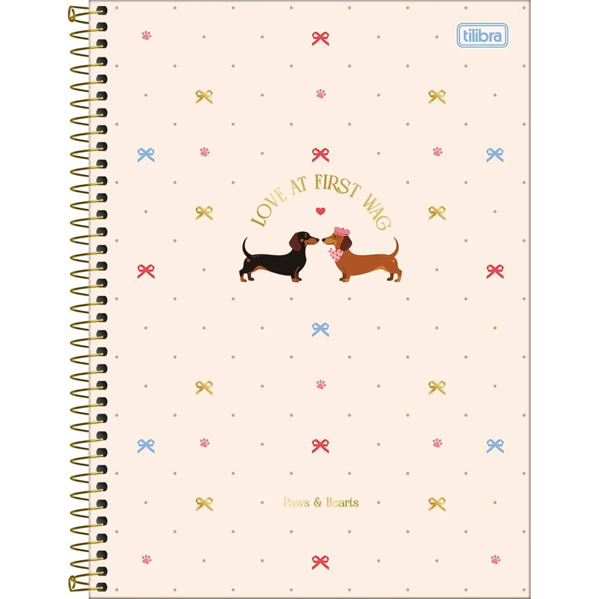Caderno Espiral Capa Dura Universitário 1 Matéria Brownie 80 Folhas