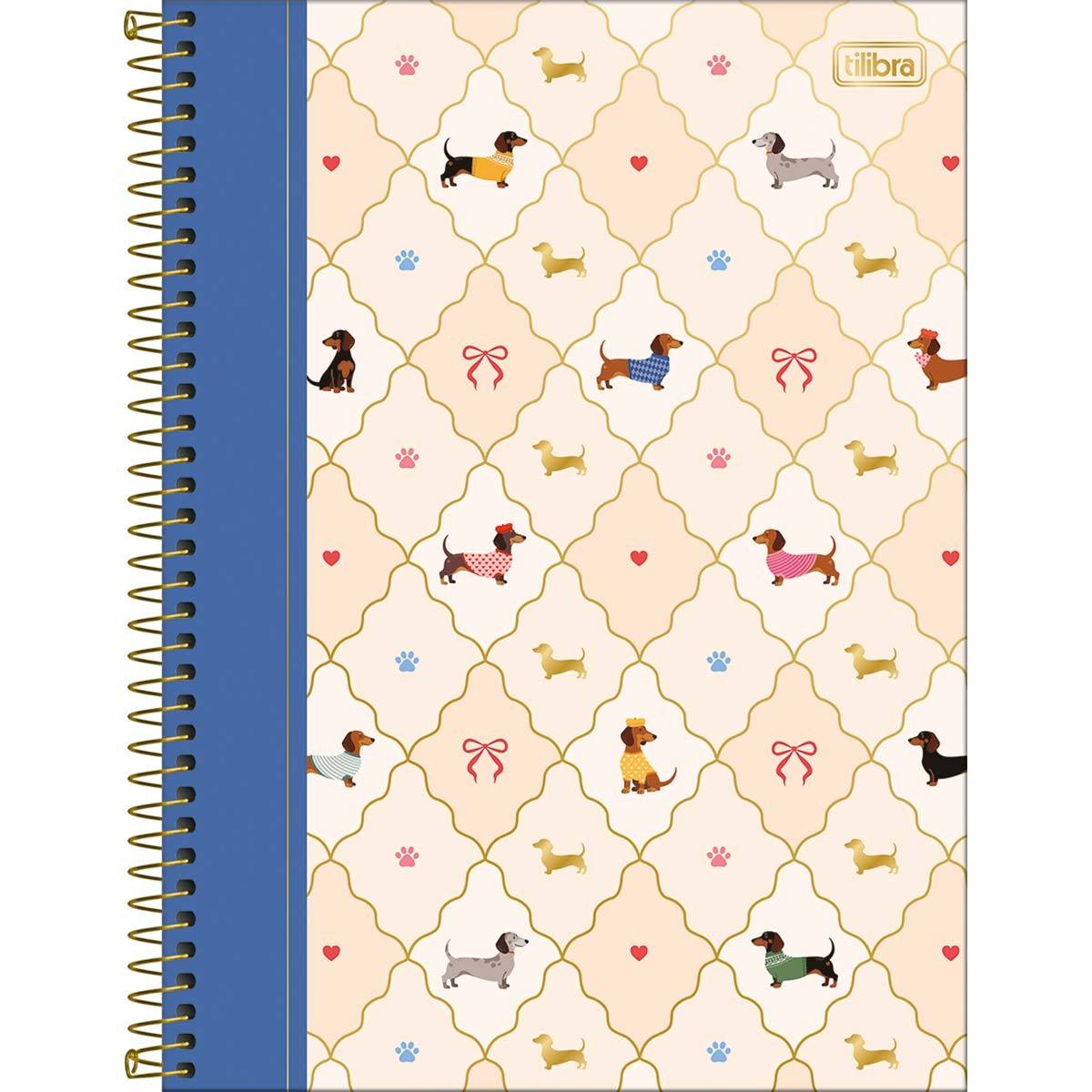 Caderno Espiral Capa Dura Universitário 1 Matéria Brownie 80 Folhas