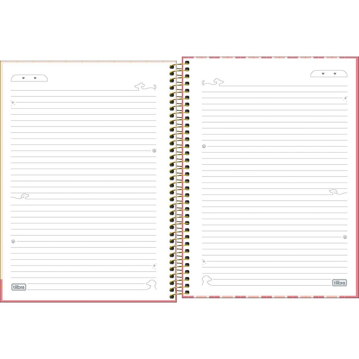 Caderno Espiral Capa Dura Universitário 1 Matéria Brownie 80 Folhas