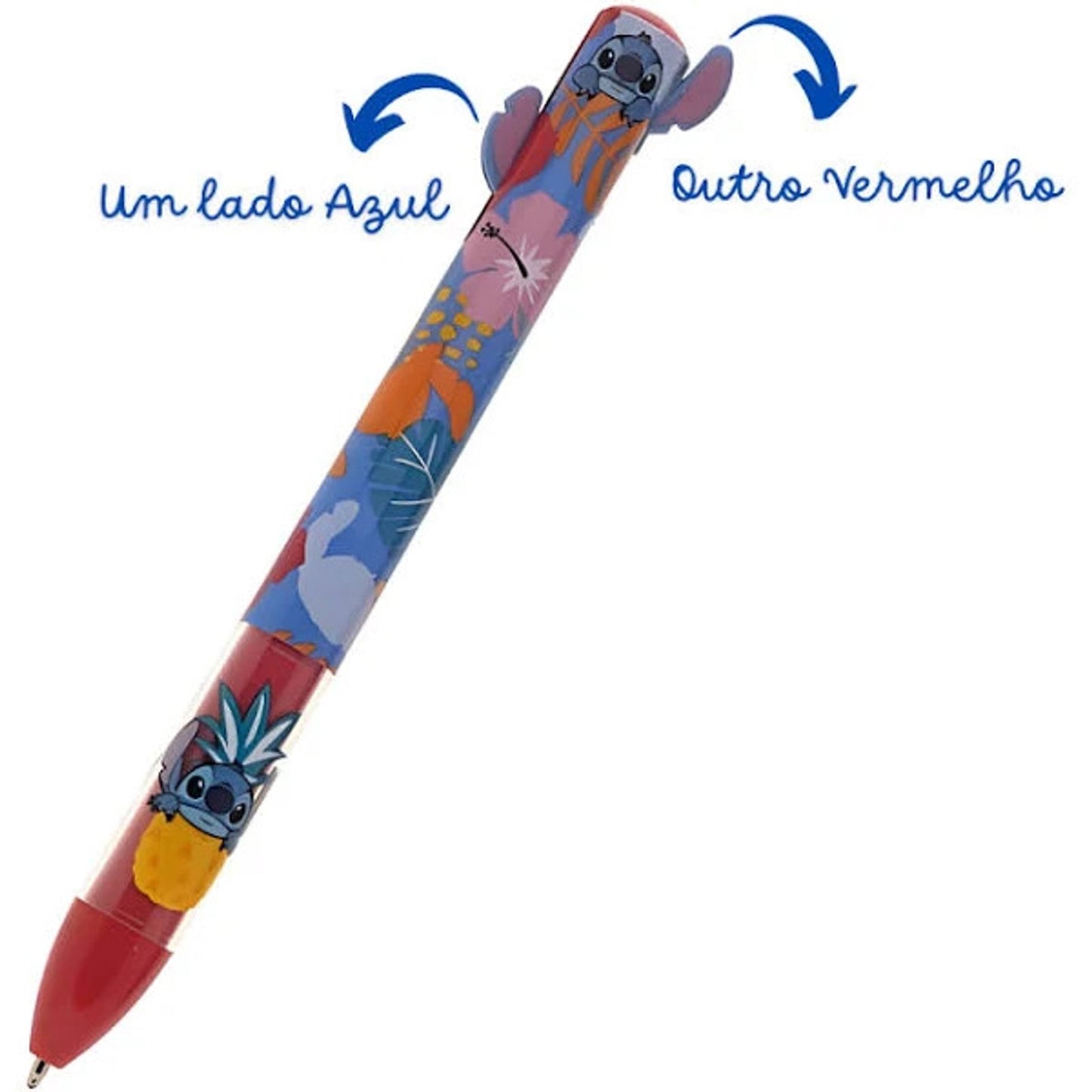 Caneta Bicolor Retrátil Stitch 1.0mm moLin