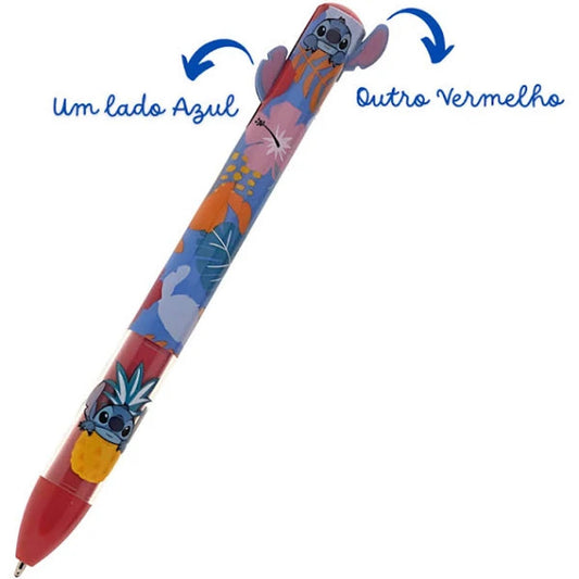 Caneta Bicolor Retrátil Stitch 1.0mm moLin