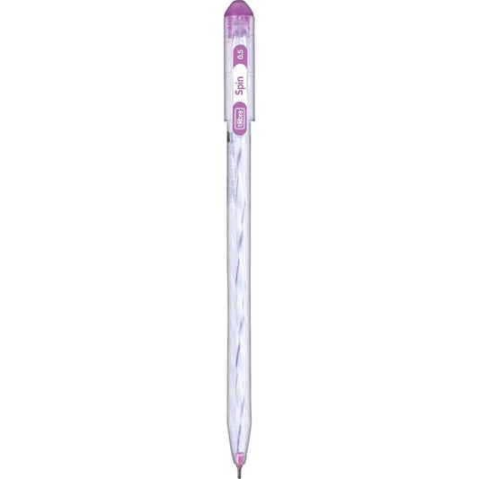 Caneta Esferográfica Spin 0.5mm Roxa Tilibra