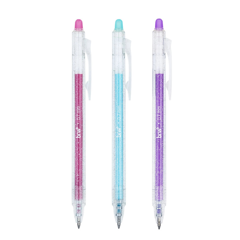 Caneta Gel Apagável Glitter 0.7mm BRW