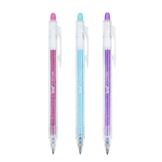 Caneta Gel Apagável Glitter 0.7mm BRW