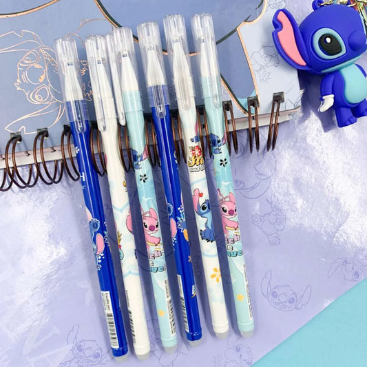 Caneta Fofa Stitch Apagável com Tampa Importados