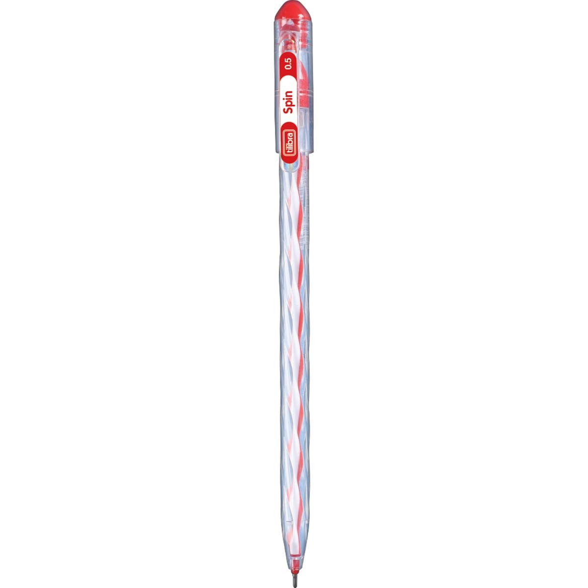 Caneta Esferográfica Spin 0.5mm Vermelha Tilibra