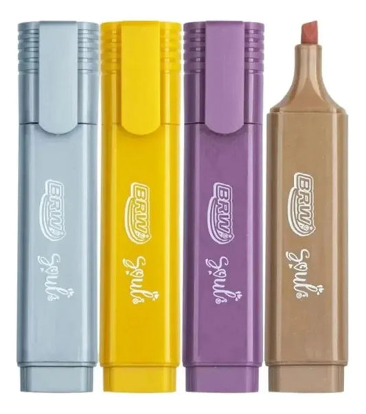 Kit Marca-Texto Metalizado c 4 und BRW