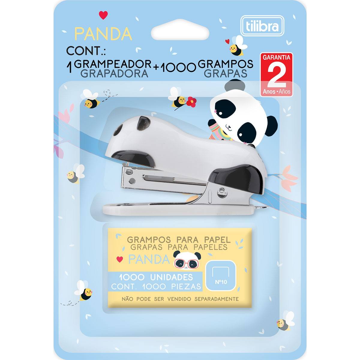 Grampeador Panda 12 Folhas com Grampo