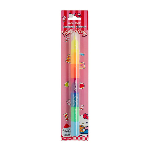Canetinha de Encaixe 6 Cores Hello Kitty LeoeLeo