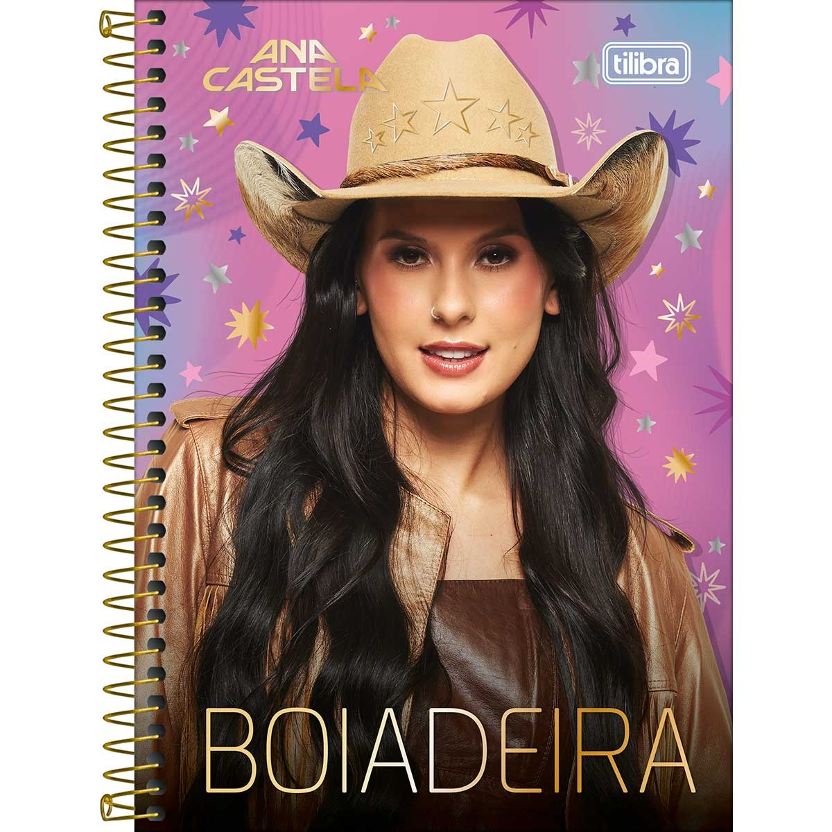 Caderno Ana Castela Capa Dura 1/4 14x20cm 80 Folhas