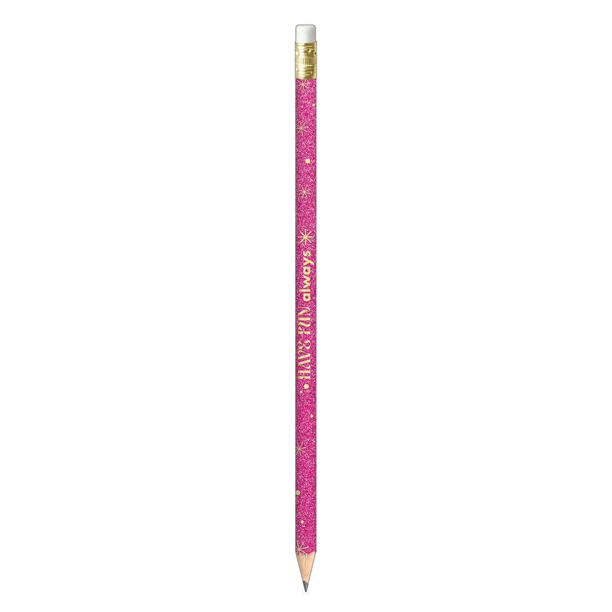 Lápis Grafite Glitter Rosa Tilibra