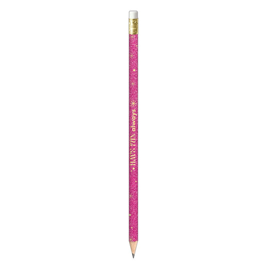 Lápis Grafite Glitter Rosa Tilibra