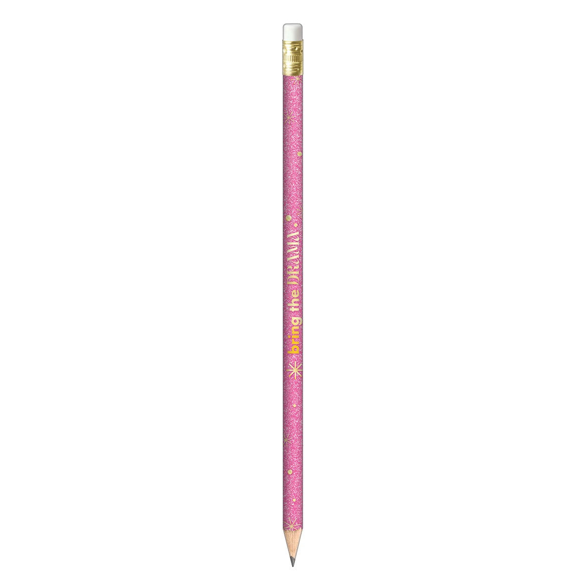Lápis Grafite Glitter Rosa Tilibra