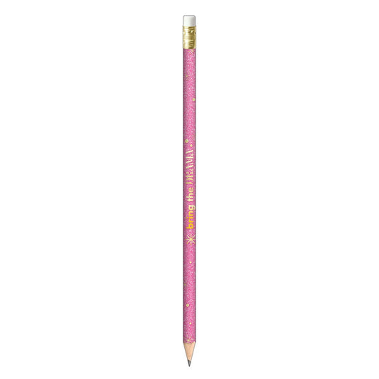 Lápis Grafite Glitter Rosa Tilibra