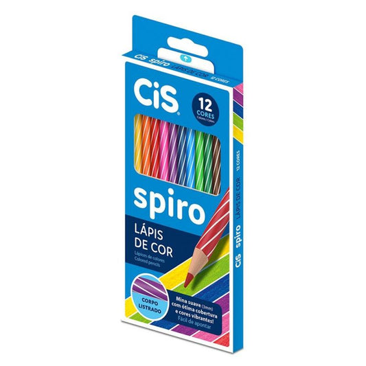 Lápis de Cor Spiro 12 cores CiS