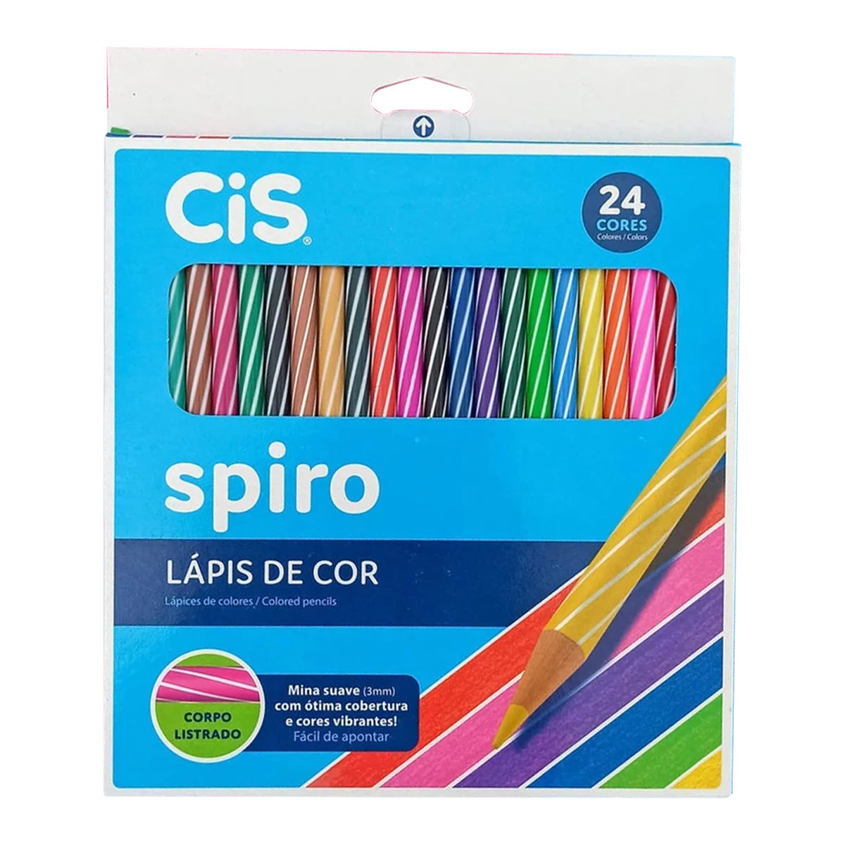 Lápis de Cor Spiro 24 cores CiS
