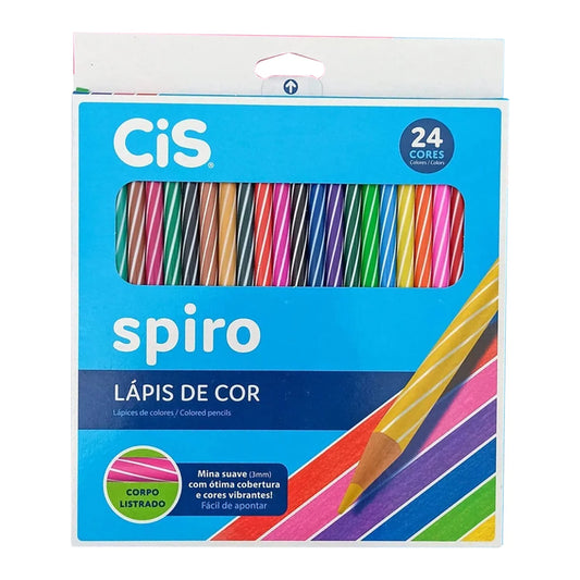 Lápis de Cor Spiro 24 cores CiS