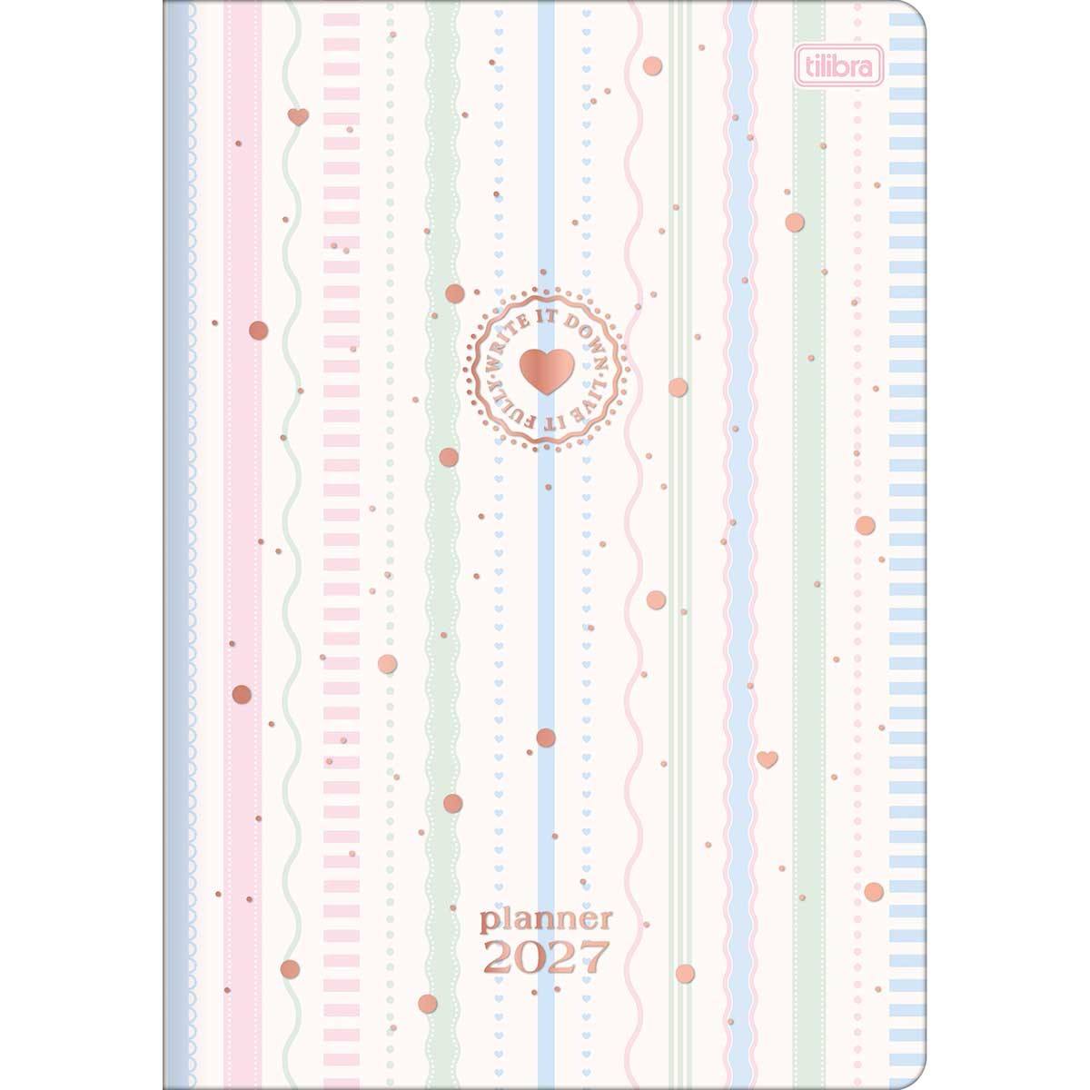 Planner Grampeado Soho 2027 17,8 x 25cm